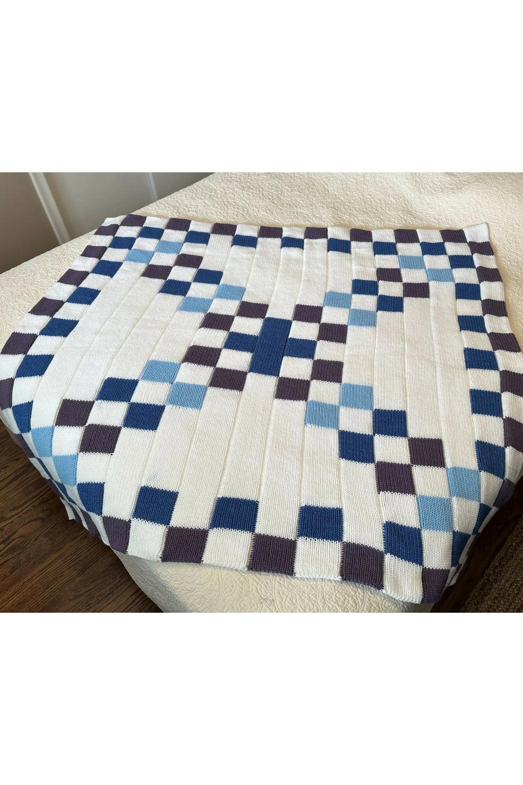 Granny Square Blanket (Circular Knitting Machine)