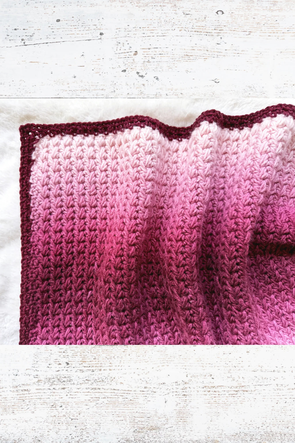 Feather Stitch Blanket (Crochet)