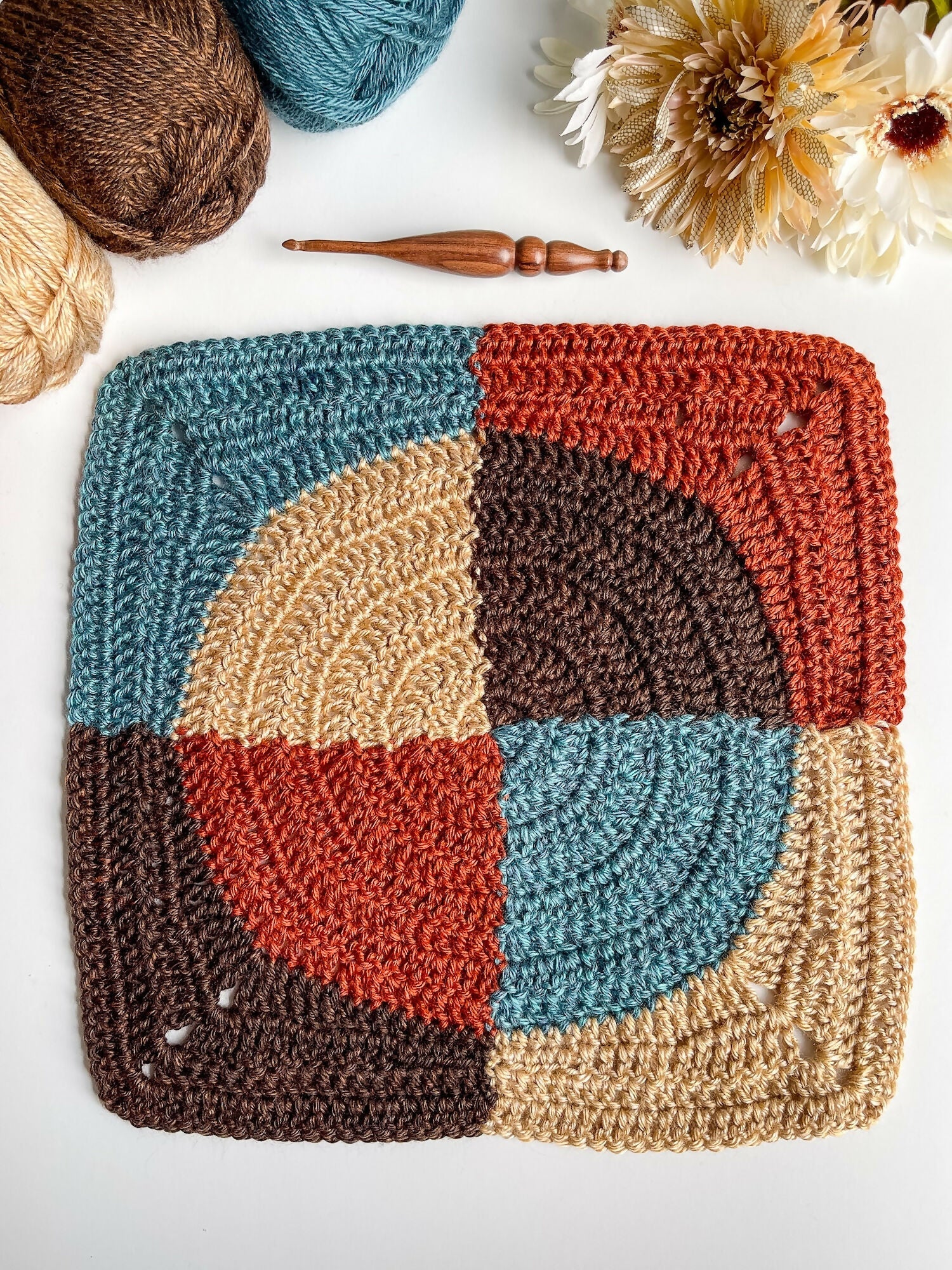 Patchwork Revelry Blanket (Crochet)
