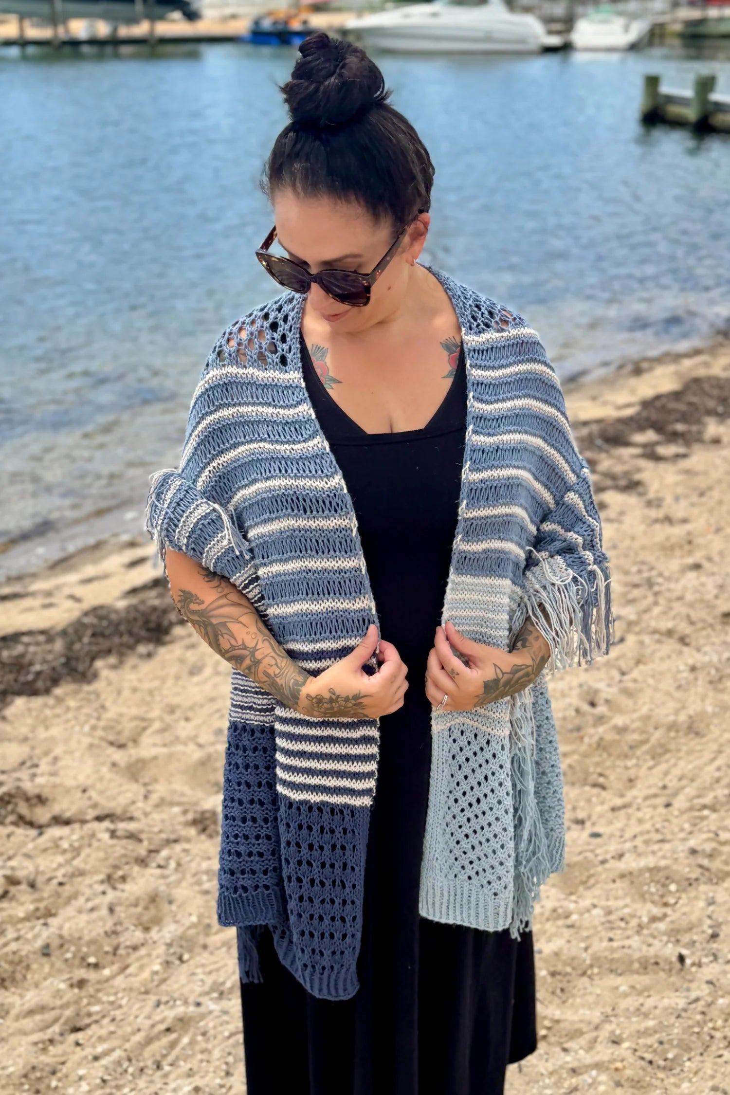 Coastal Drift Wrap (Knit)