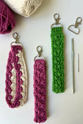 Fancy Keychain Wristlet (Crochet)