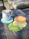 Spiral Mug Rug (Crochet)