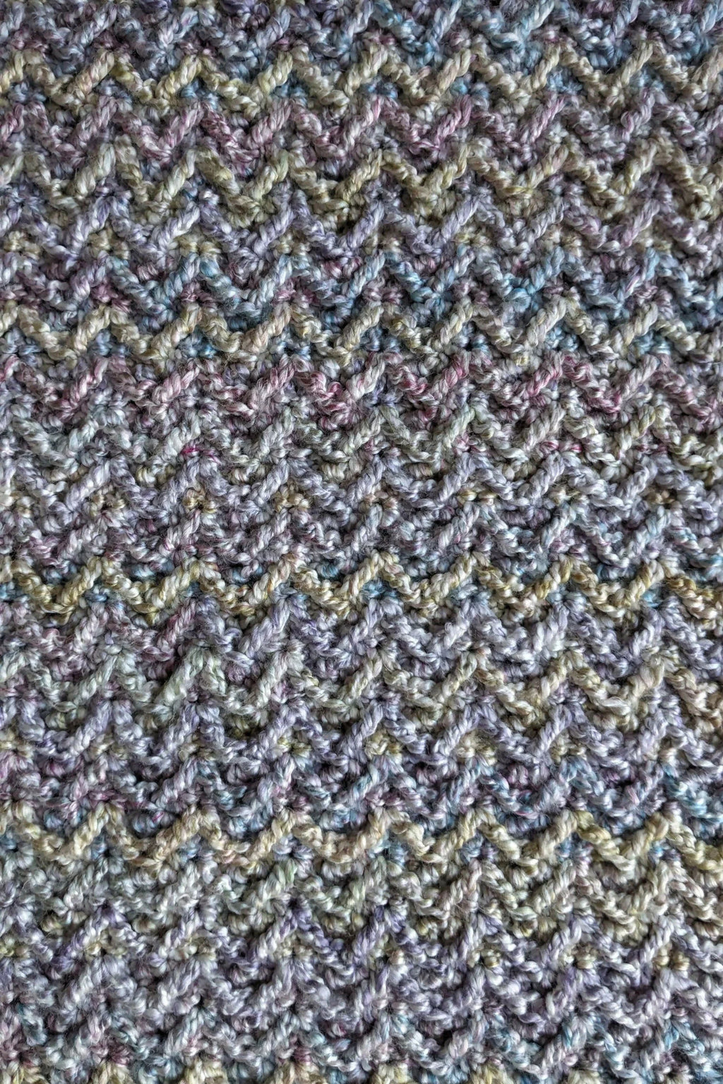 Homespun Arrow Stitch Baby Blanket (Crochet)
