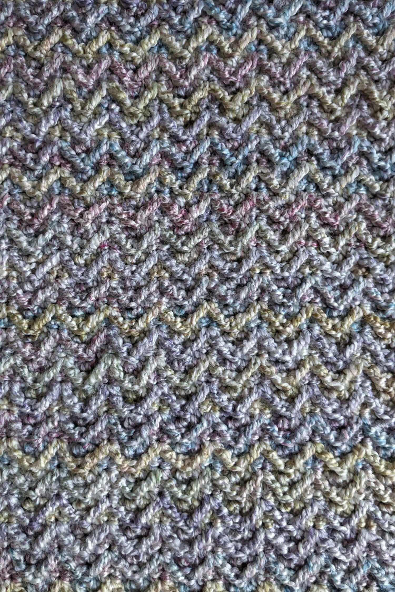 Homespun Arrow Stitch Baby Blanket (Crochet)