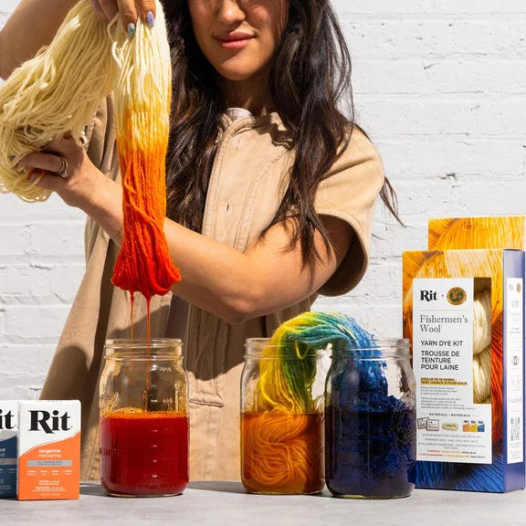 Rit® and Lion Brand® Fishermen's Wool® Yarn Dye Kit