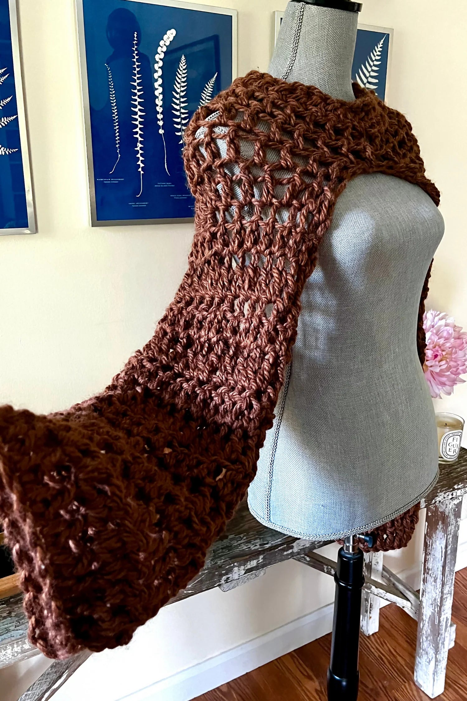 Chunky Sleeve Shrug (Crochet)