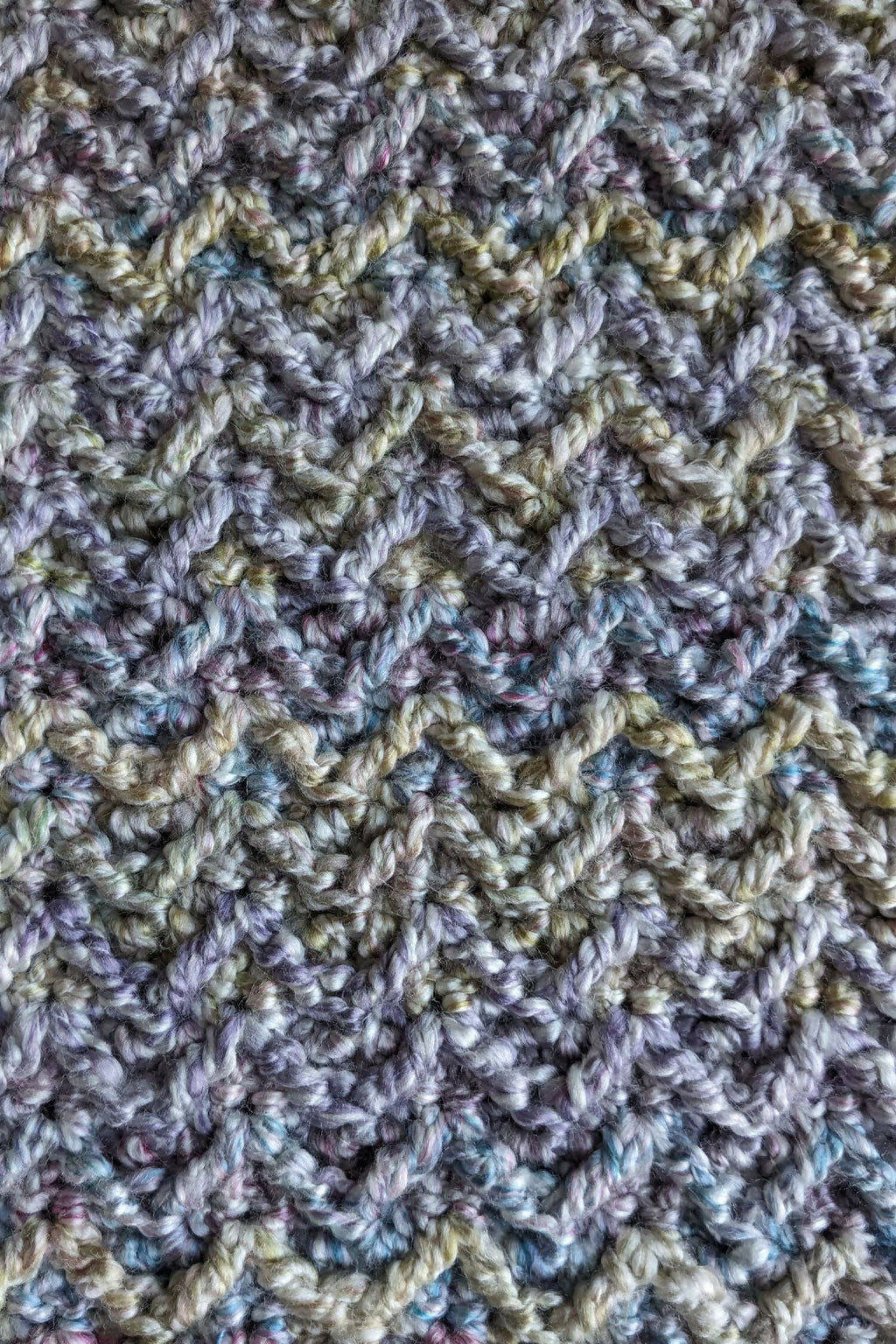 Homespun Arrow Stitch Baby Blanket (Crochet)