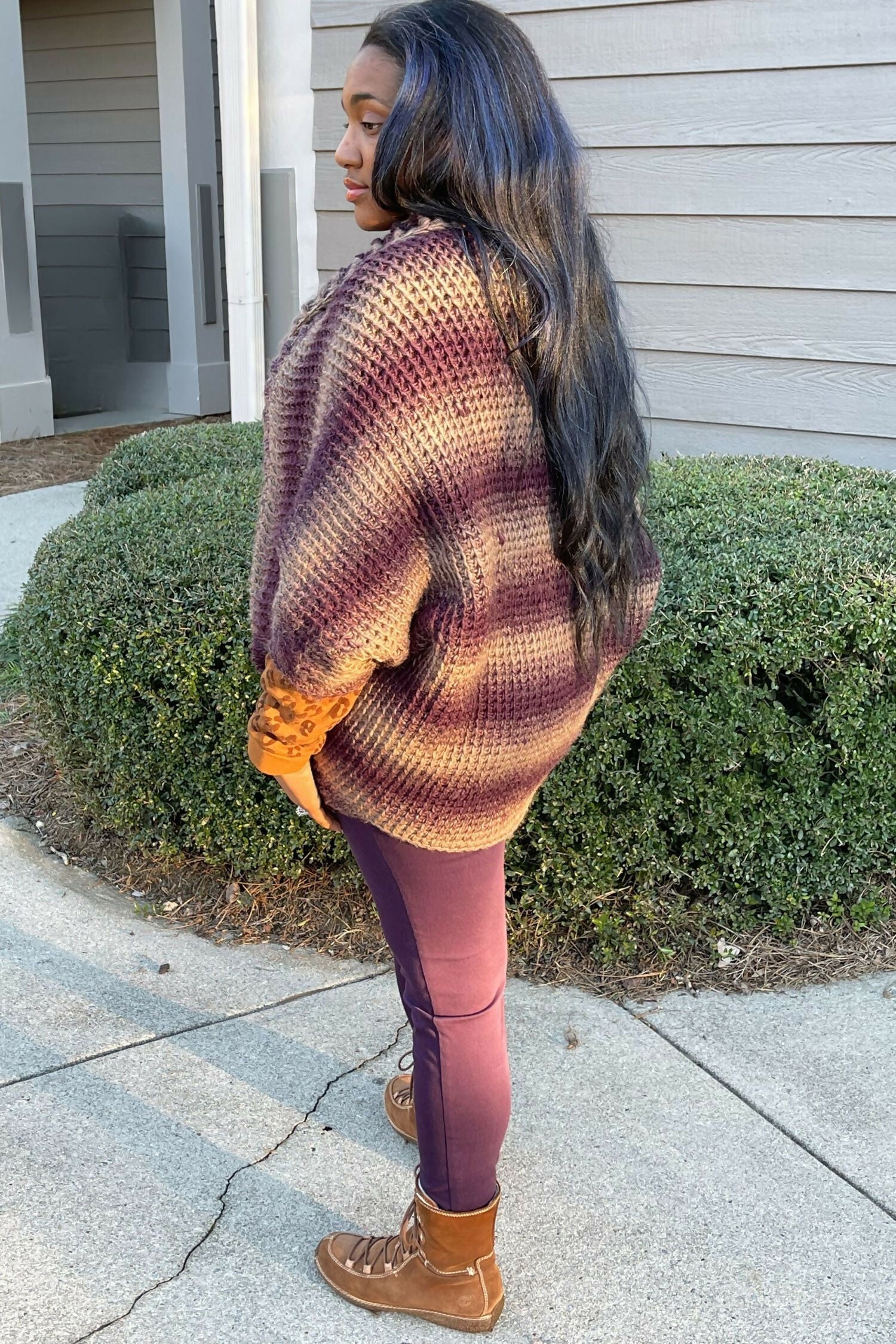 Abrazo Rayado Cocoon (Crochet)
