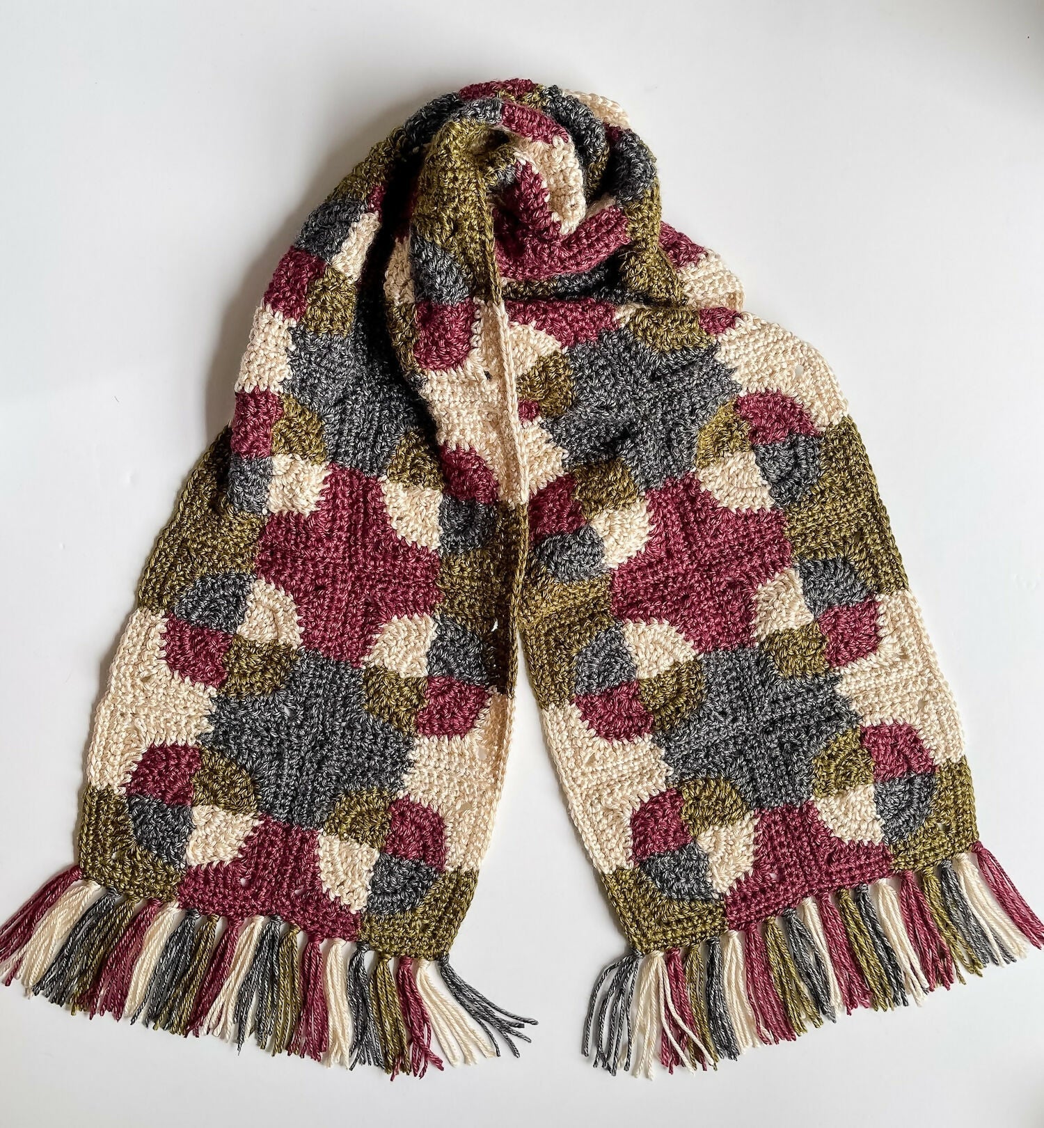 Patchwork Revelry Scarf (Crochet)