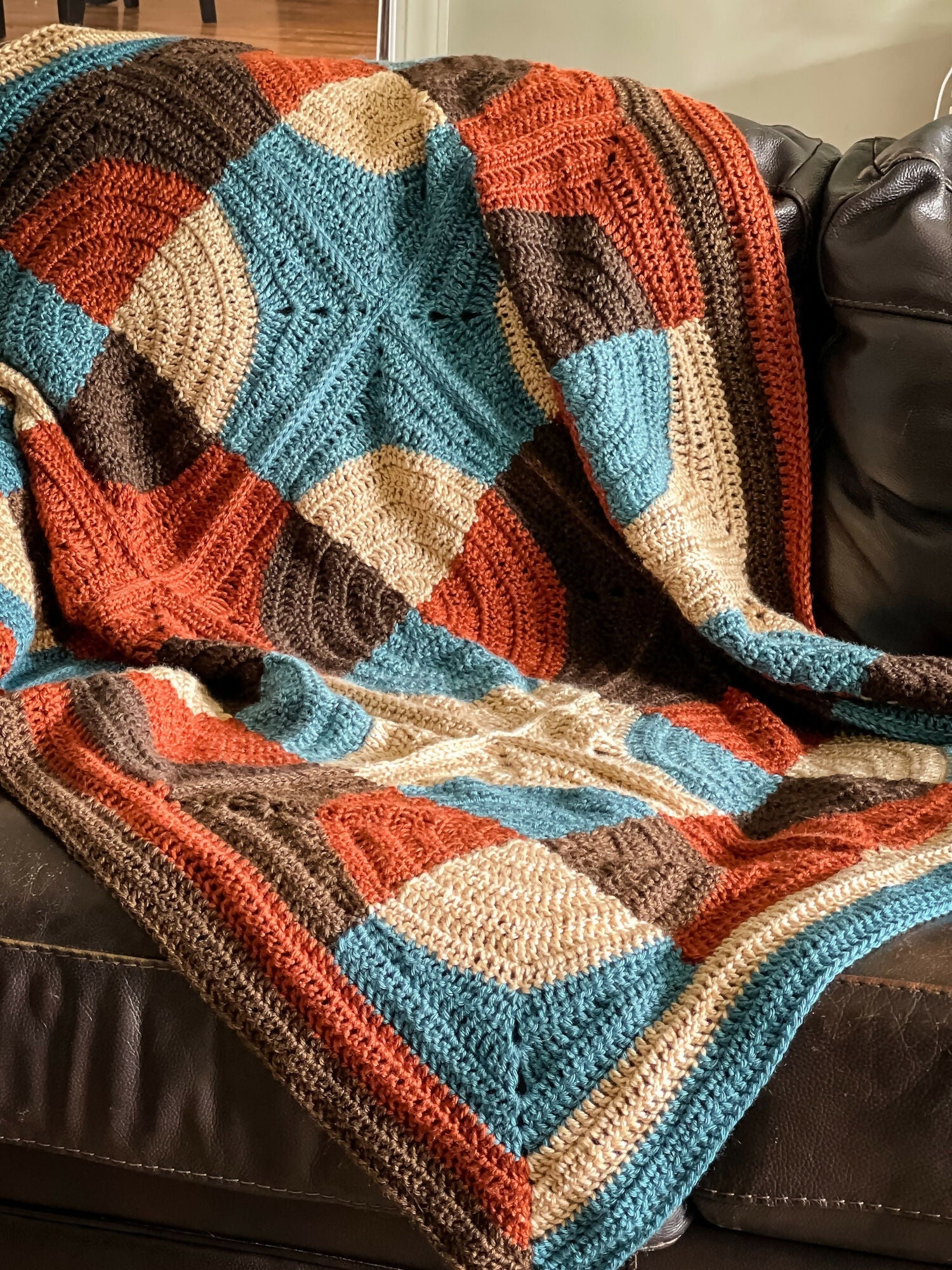 Patchwork Revelry Blanket (Crochet)