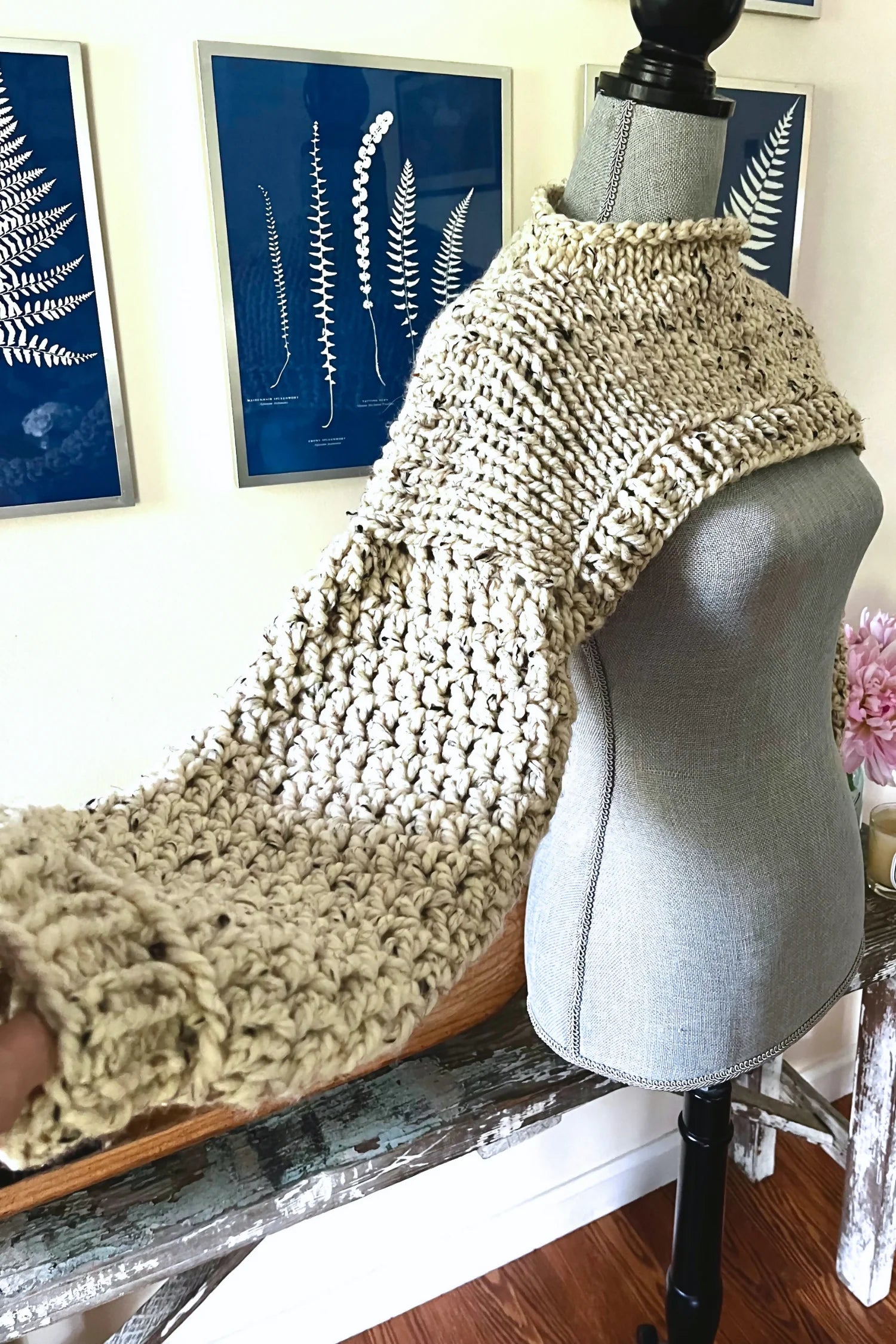Cozy Sleeve Shrug (Knit + Crochet)