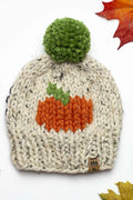 Pumpkin Pompom Hat (Knit)
