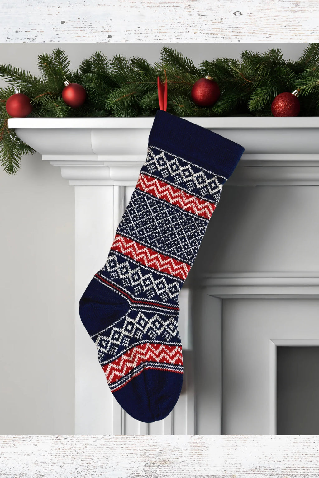 Fair Isle Stocking (Knit)