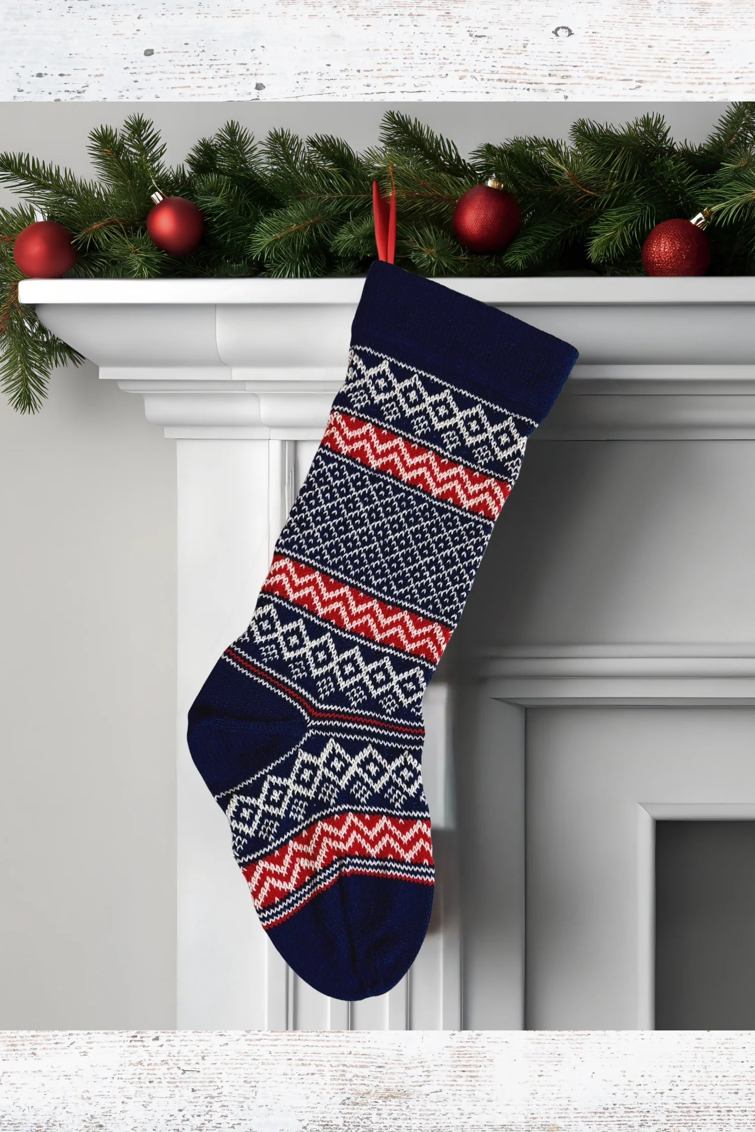 Fair Isle Stocking (Knit)