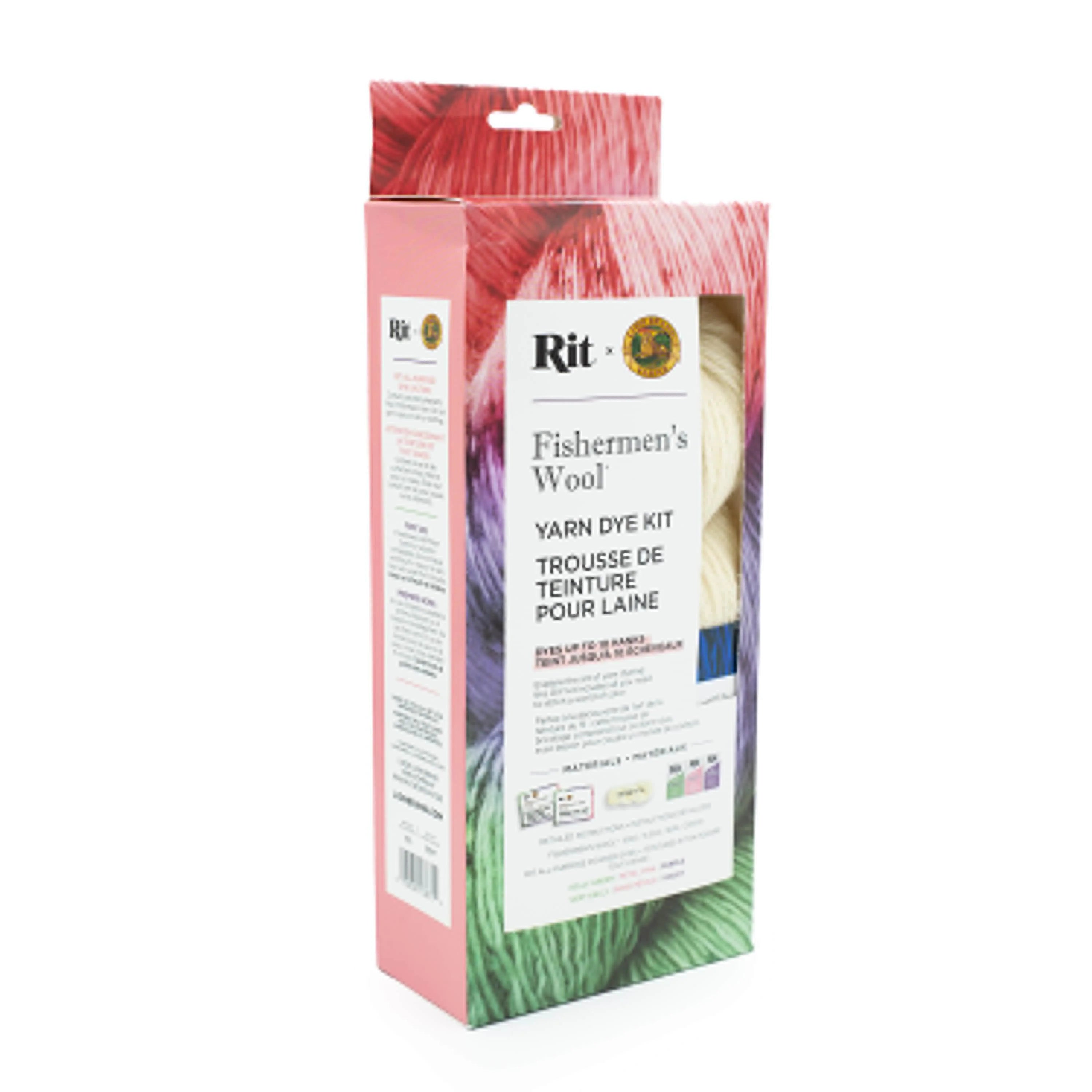 Rit® and Lion Brand® Fishermen's Wool® Yarn Dye Kit