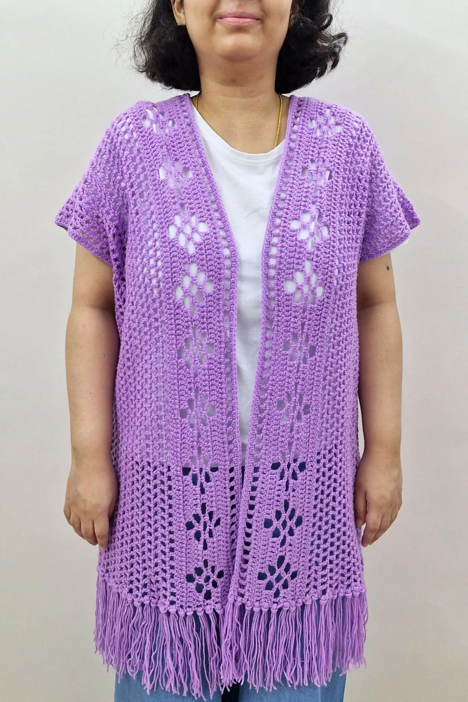 Iris Garden Vest (Crochet)