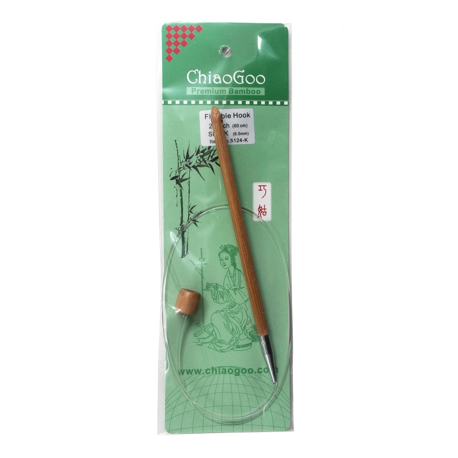 ChiaoGoo Flex Tunisian Hook 24" (Sizes G to Q)