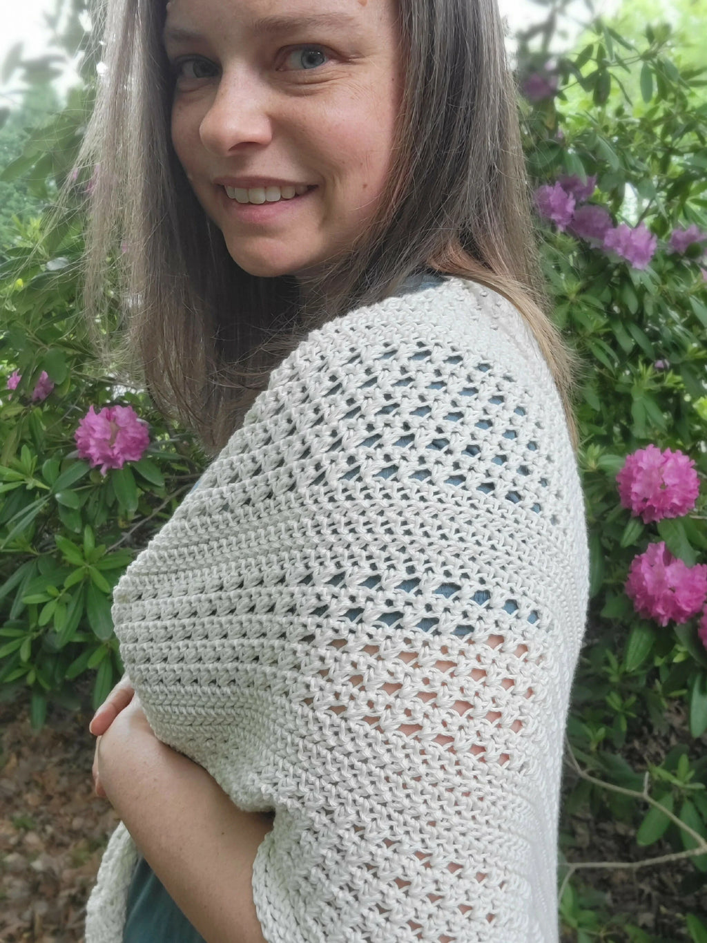 Rustic Summer Asymmetrical Shawl (Crochet)