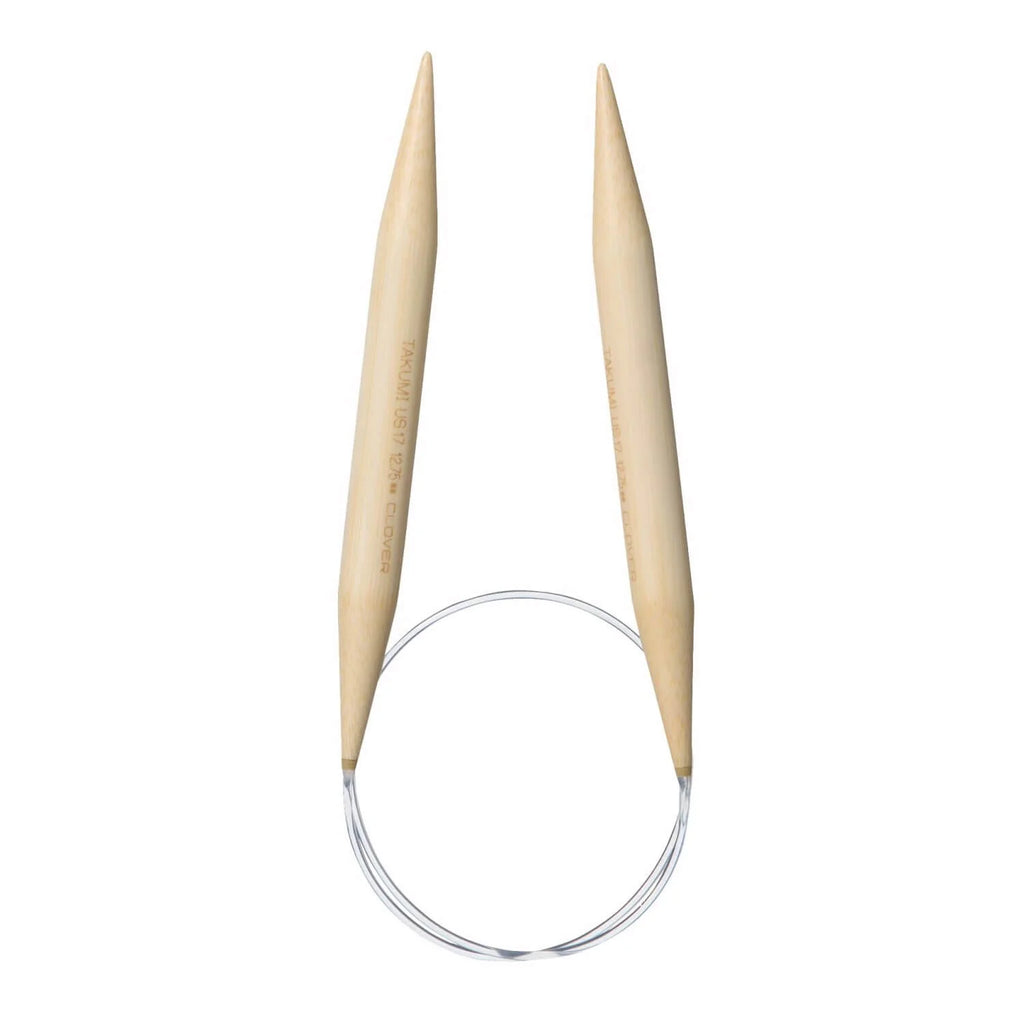 Clover Bamboo Circular Knitting Needles 24" (Sizes 17 & 19)