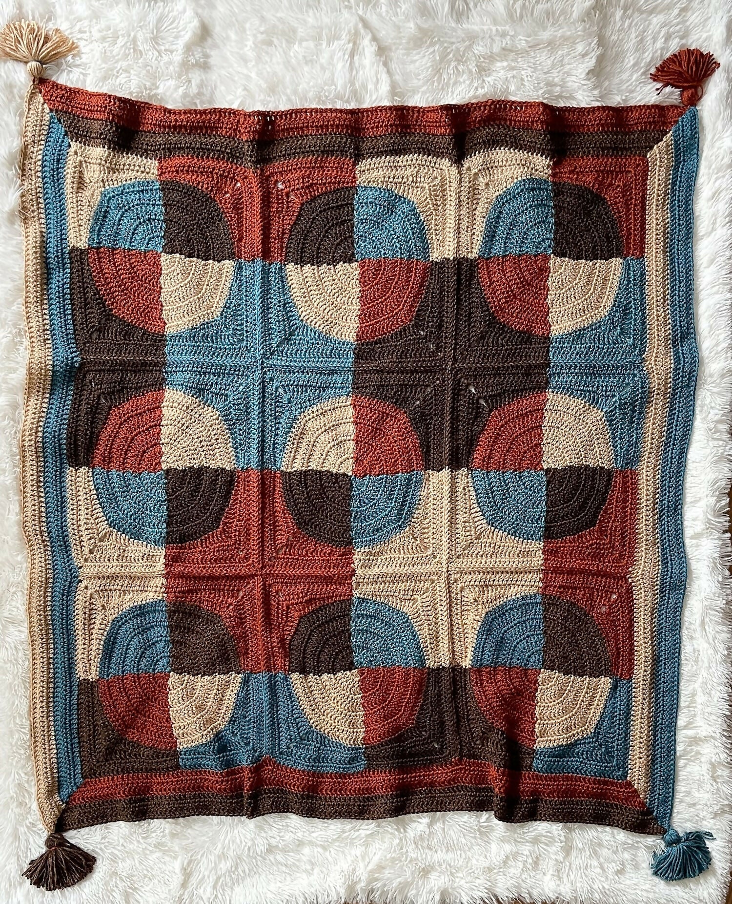 Patchwork Revelry Blanket (Crochet)